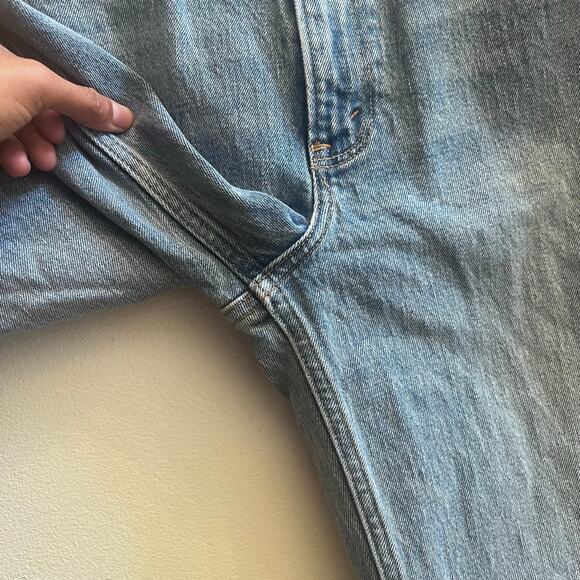 Abercrombie & Fitch The 90s Straight Ultra High Rise Love Curve Jeans Raw Hem 27 - Picture 6 of 8
